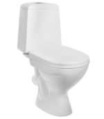Унитаз-компакт Gesso Home de luxe W102 с косым выпуском с сиденьем пластик — изображение 2